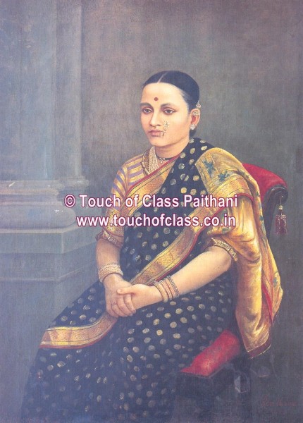 Ravi Verma Painting Potrait of a Royal Woman